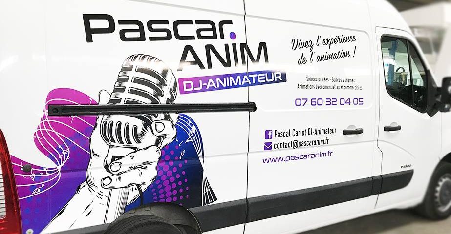 Flocage vehicule dj animateur