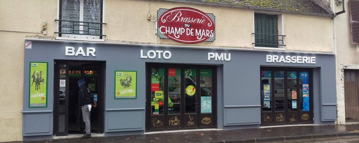 Enseigne brasserie du champ de mars